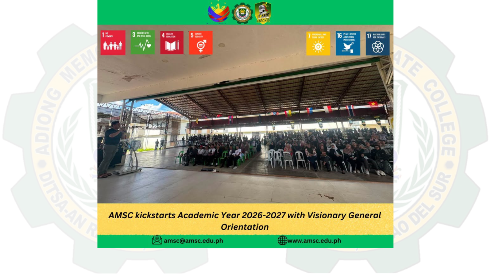 AMSC kickstarts Academic Year 2026-2027 with Visionary General Orientation